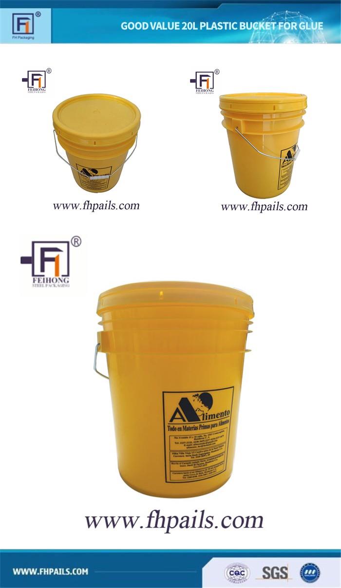 20L Plastic Bucket for Glue