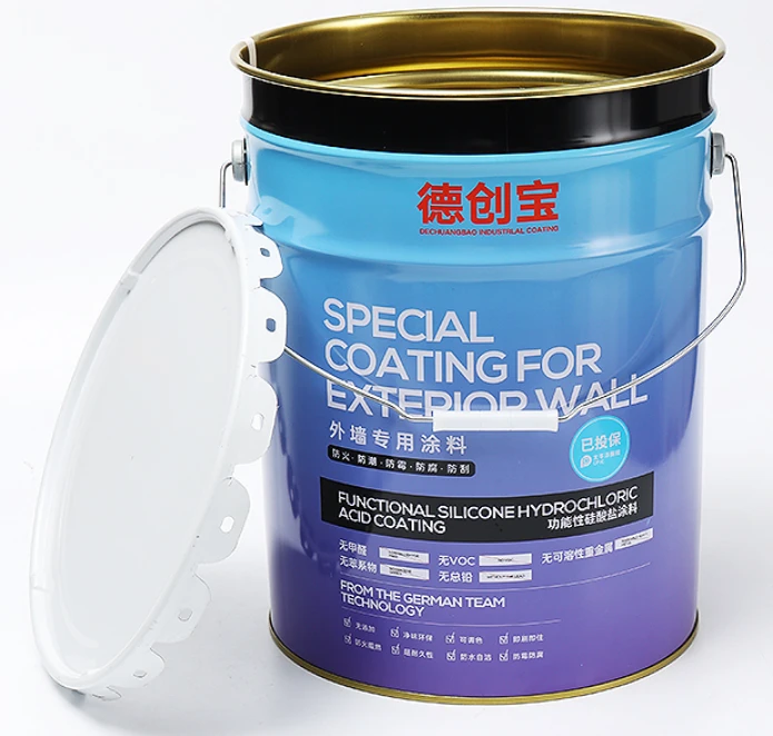Pails ta 'l-Azzar ta' Kap Miftuħ ta '5 Gallon