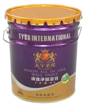Durabilità Tinplate Open Head Steel Pail B'Għatu Rimovibbli Stackable 0.28mm-0.42mm