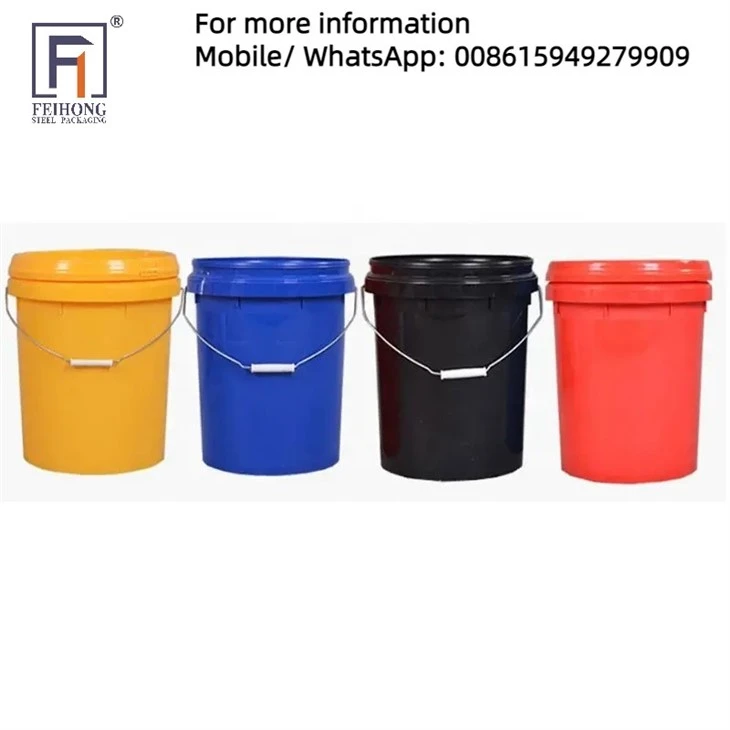 5 Gallon Plastic Bucket With Plastic Spout Cap For Oil Lubricant